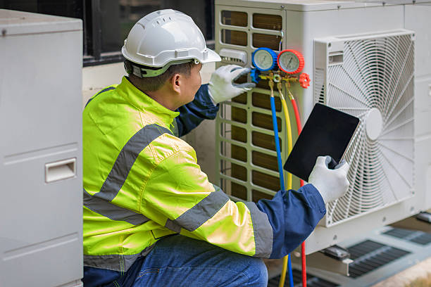 Professional Air Duct Cleaning technician working in Erwinna, PA